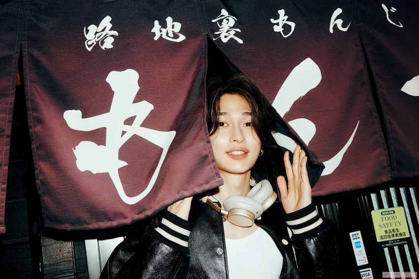 月島でもんじゃを堪能。撮影/北浦敦子