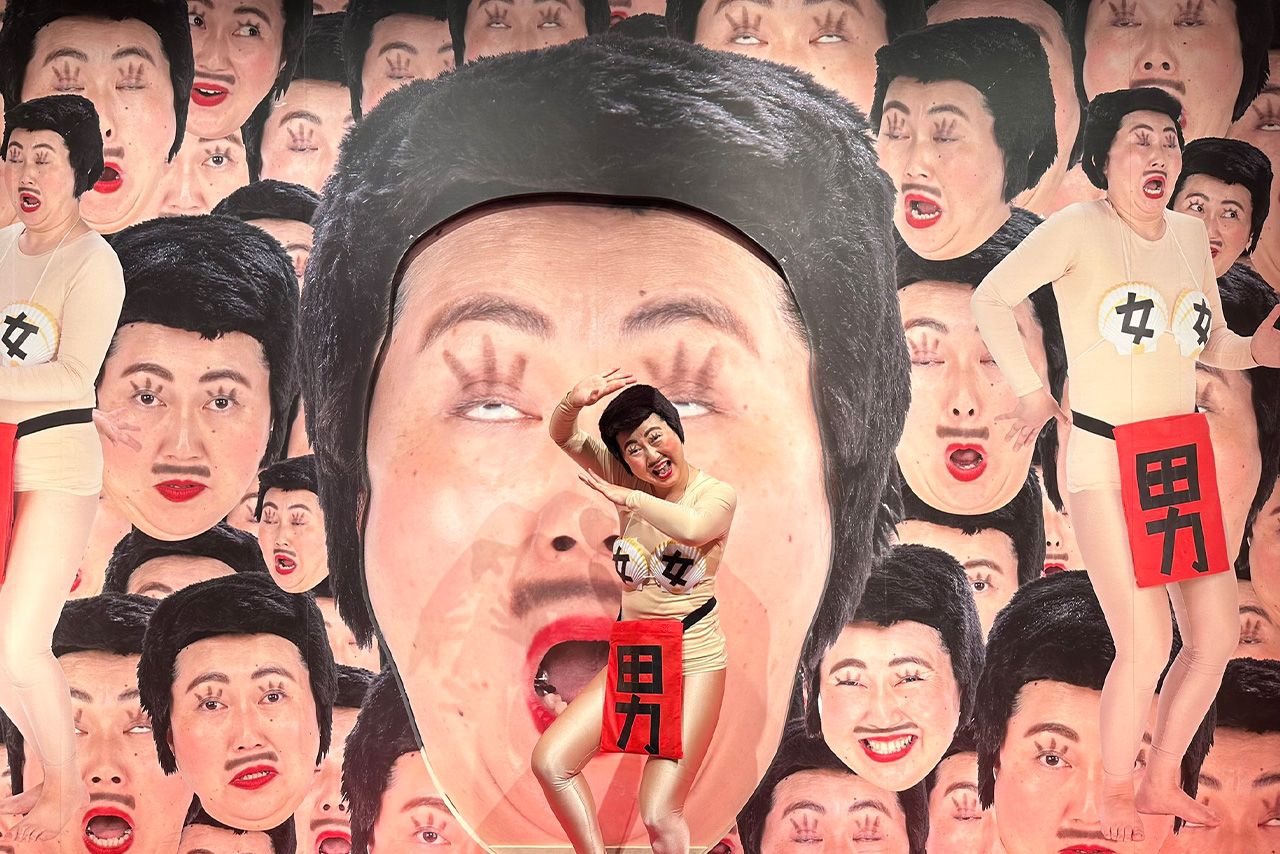 番組イベントに登場したあぁ～しらき本人（ドッキリGP公式Xより）