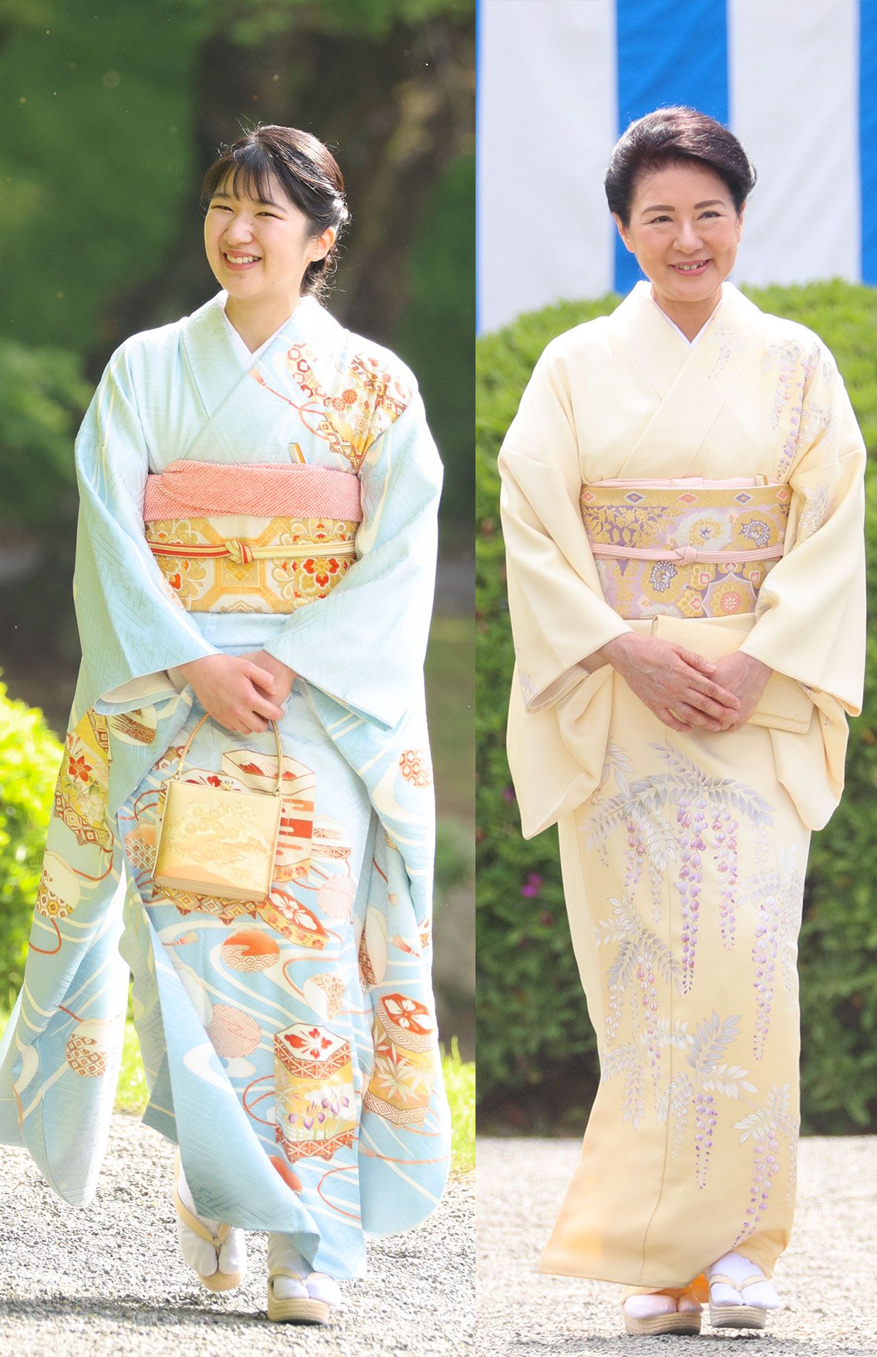 2025年4月の園遊会での雅子さまと愛子さま