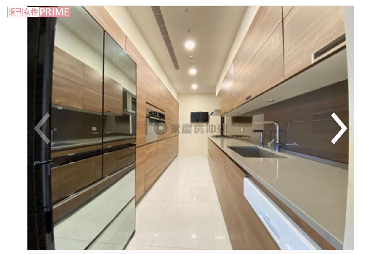 ふたりが入居していた高雄市の1.5億円マンションのキッチン（不動産サイトより）