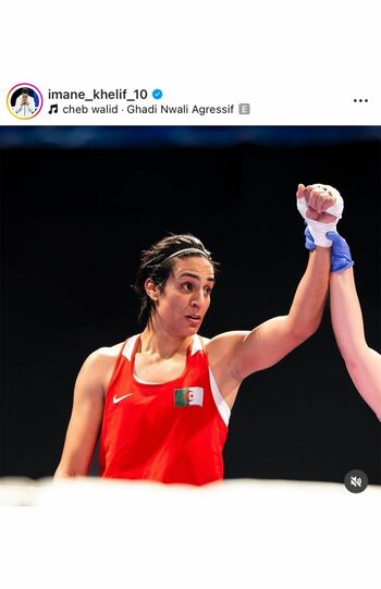 性別問題に揺れた女子ボクシングのケリフ（ケリフのインスタグラムより）