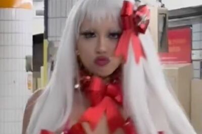 「下着ユニバよりヤバい」「警察呼ばれそう」ビキニ姿で都内の地下鉄ホームに現れた過激ファッションモデル…