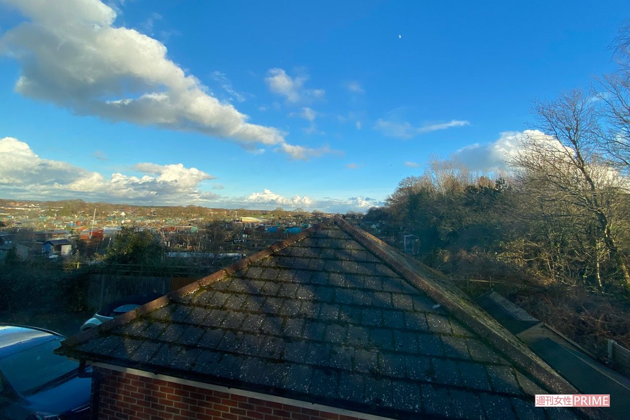 現在、海音さんが暮らす、ホームステイ先の窓から見た景色（写真／海音さん提供）