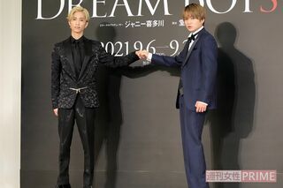 菊池風磨(SexyZone)と田中樹(SixTONES)　撮影／伊藤和幸