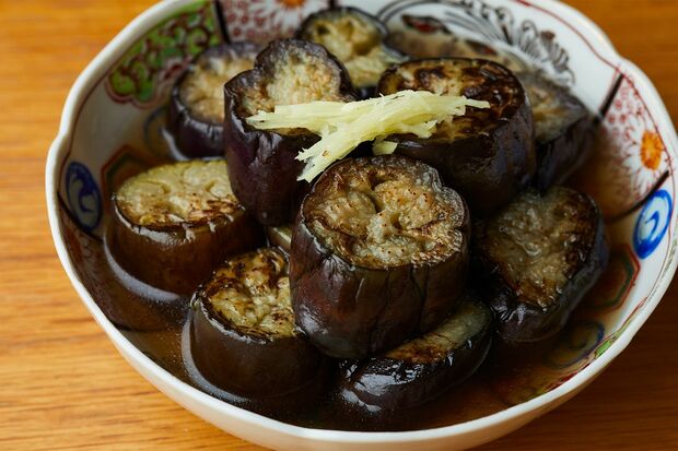 なすの京風焼きびたし（撮影／鈴木泰介）