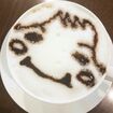 「くるすけ」のラテアート/著者撮影