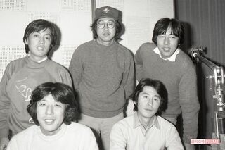 10年ぶりにザ・タイガース再結成。後列左から沢田、故・岸部四郎さん、岸部一徳、前列左から森本太郎、加橋かつみ（'81年撮影）　写真／週刊女性写真班