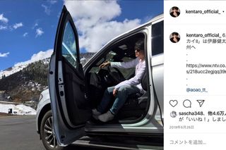 番組企画で車を運転する伊藤健太郎（@kentaro_official_）