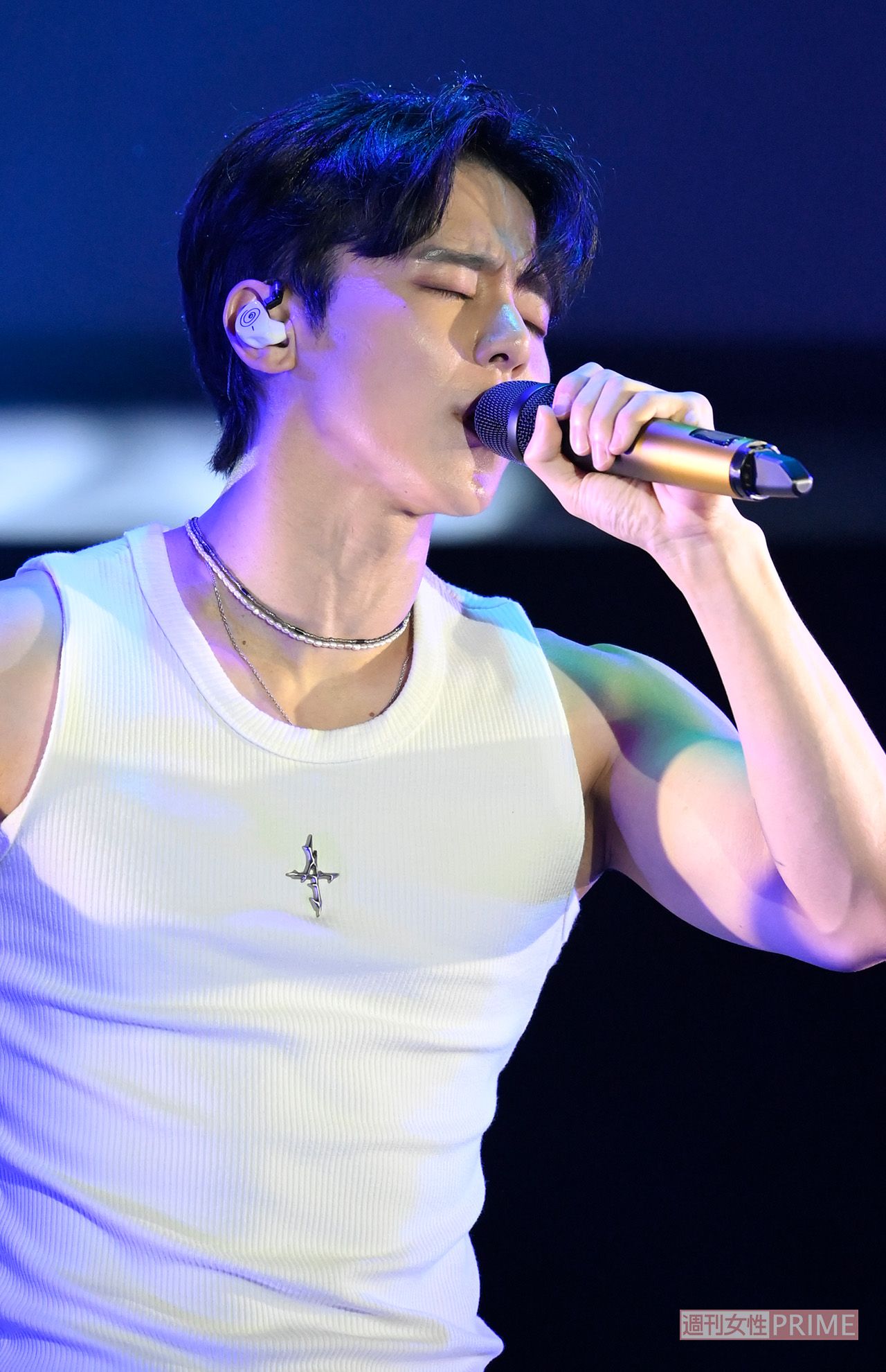 7月25日に行われたMYNAMEのライブのもよう。完璧なステージングに満員の会場が沸いた　撮影／渡邉智裕