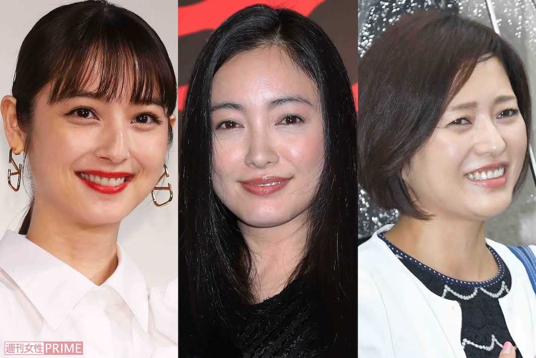 左から佐々木希、仲間由紀恵、三田寛子