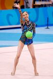 現役時代の村田由香里さん。元体操選手で、シドニー五輪、アテネ五輪に出場した
