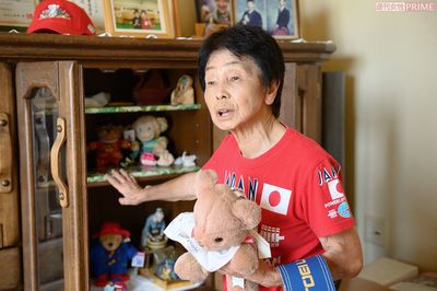 世界中の試合に出るたびに、各国で可愛いぬいぐるみを購入し、コレクションしている　撮影／渡邉智裕