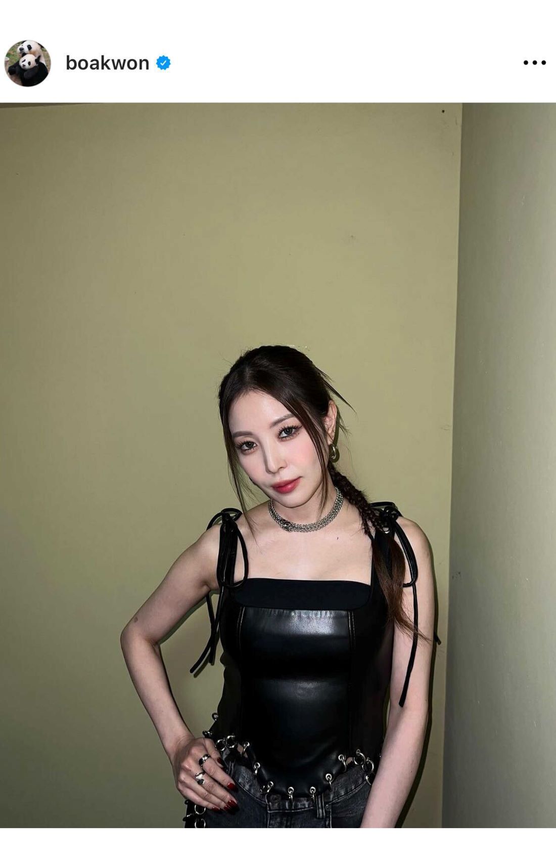 激変が話題となったBoA（本人インスタグラムより）