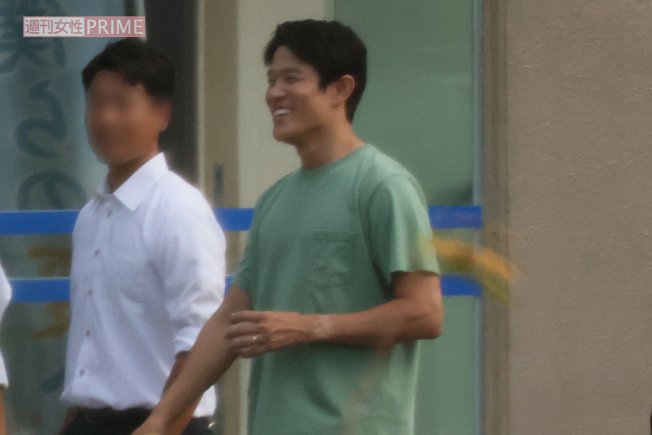 2023年9月11日、TBS系ドラマ『下剋上球児』ロケに臨んだ鈴木亮平