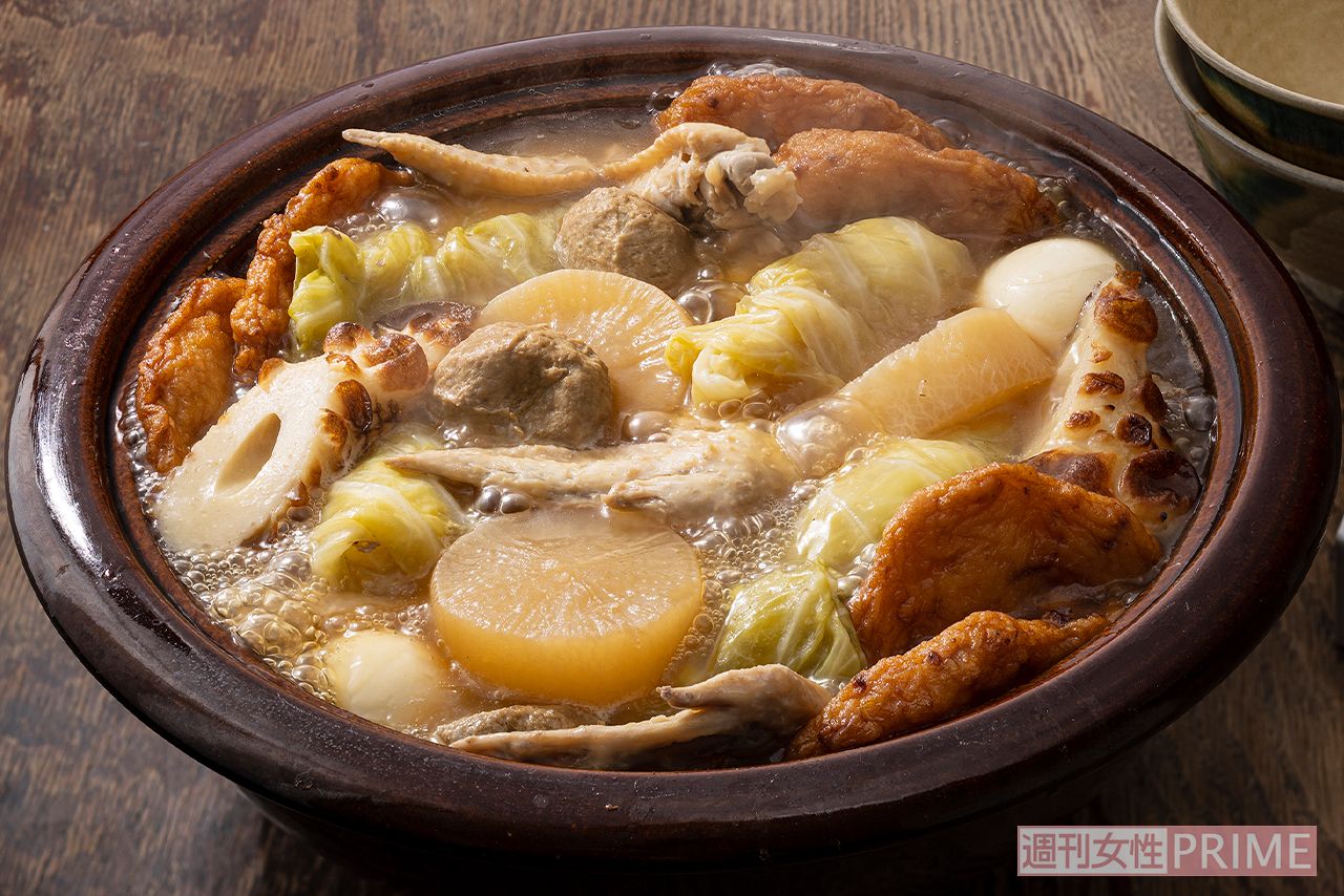 小林まさみさん＆まさるさんの「手羽先と具なしロールキャベツのおでん」（撮影／廣瀬靖士）