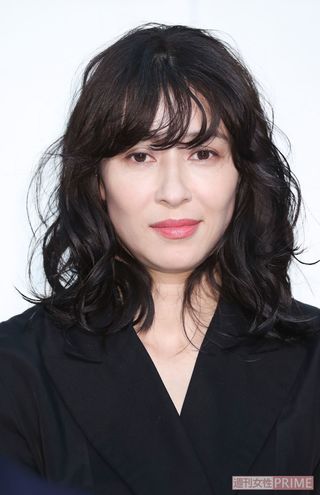 NHK朝ドラ『スカーレット』新キャスト発表会見での水野美紀（'19年）