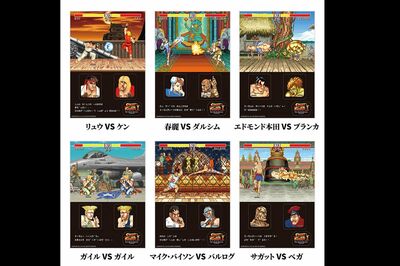 【ガイルVSガイル】はあれども、コラボステッカーには「ザンギエフ」の姿はなく（ローソン公式HPより）