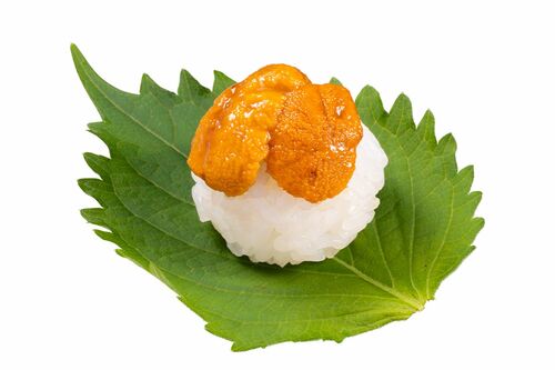 【かっぱ寿司】新物うに大葉包み/110円