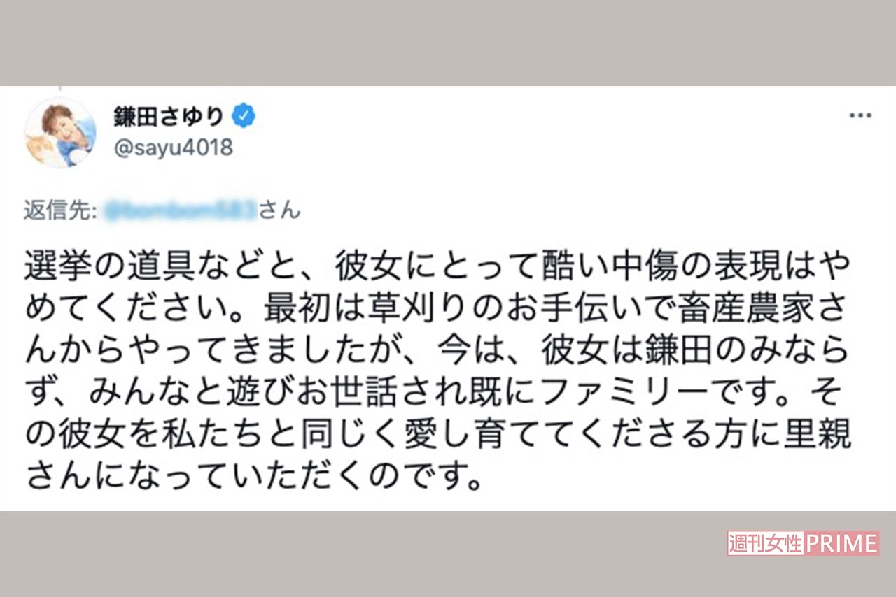 鎌田氏はツイッターで、批判に対して強く反論した