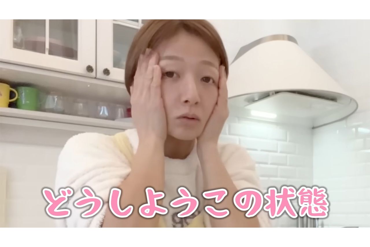 すっぴんを披露する辻希美（YouTubeチャンネル『辻ちゃんネル』より）