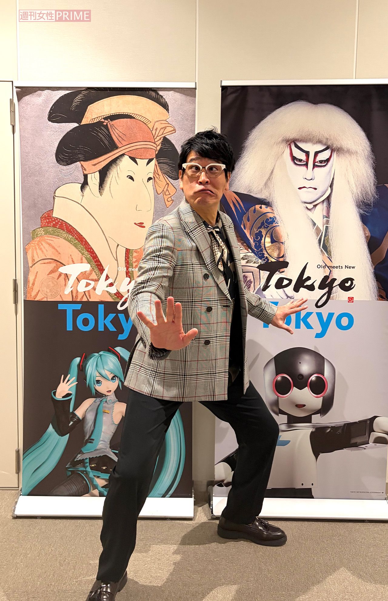 痛風後の12月17日に都庁で行われた「東京都こども未来会議」に出席した古坂さん　写真提供／古坂大魔王さん