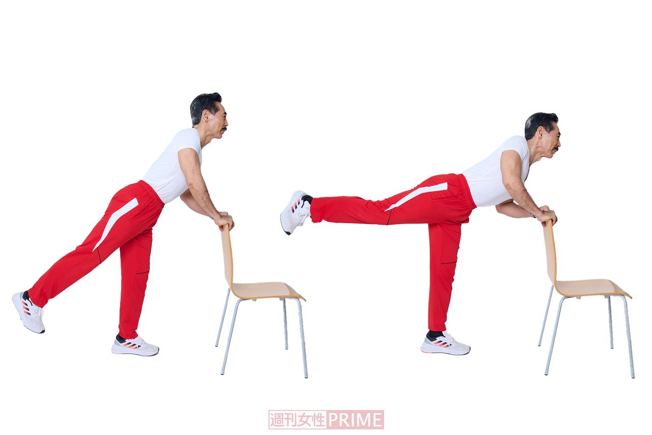 【本山式筋トレ】ヒップ・レッグUP＆DOWN　撮影／山田智絵