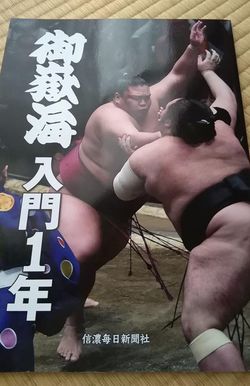 和田靜香氏の私物。信濃毎日新聞刊の、御嶽海写真集