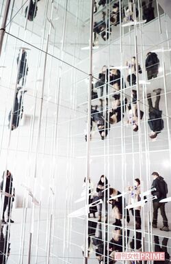 金沢21世紀美術館に展示された川崎和男氏の作品を再現　撮影／山田智絵