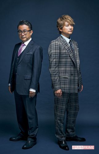 三谷幸喜と香取慎吾　撮影／廣瀬靖士