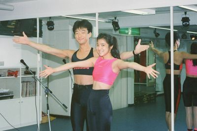 エアロビクスのインストラクター時代。このときの経験がのちに体幹メソッドのベースとなった