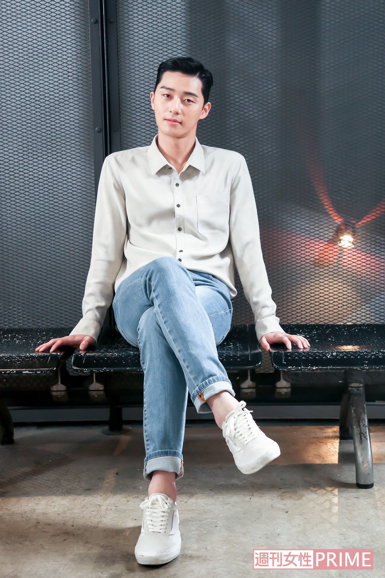 6世紀末に実在した貴族出身の若者組織「花郎（ファラン）」をテーマにした時代劇で主演をつとめるパク・ソジュン　撮影／佐藤靖彦