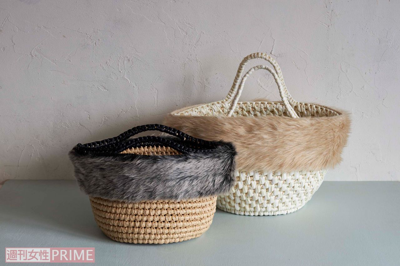 『3時間でできるかごバッグ』　撮影／廣瀬靖士　スタイリング／川村繭美