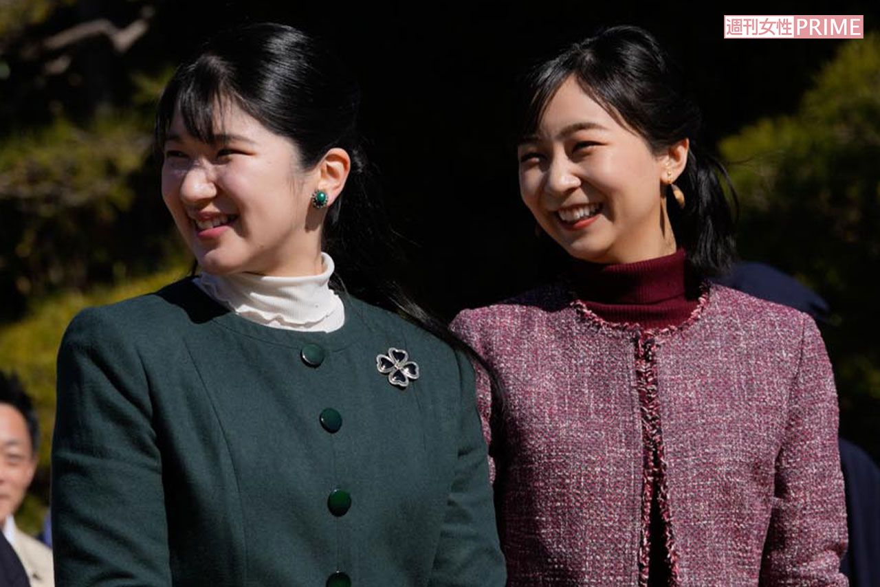 2025年2月、新浜鴨場で外交団の接待に臨まれた愛子さまと佳子さま