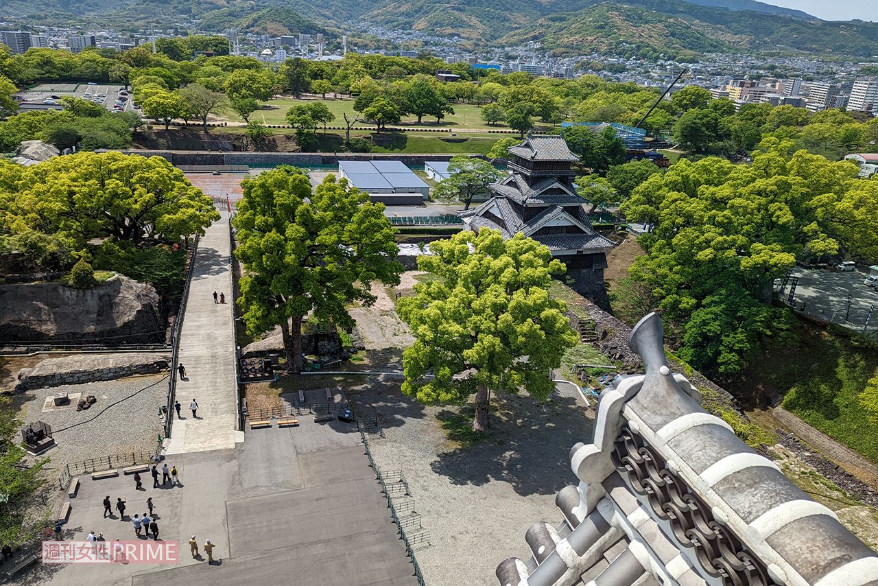熊本城・天守閣からの眺め（2022年撮影）　　撮影／編集部
