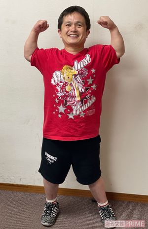 マッチョポーズを決めてくれたプリティ太田