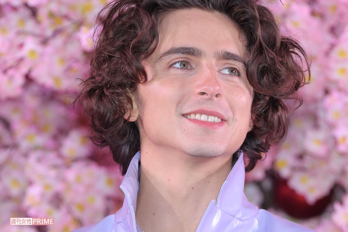 2023年11月『ウォンカとチョコレート工場のはじまり』のイベントで来日したティモシー・シャラメ