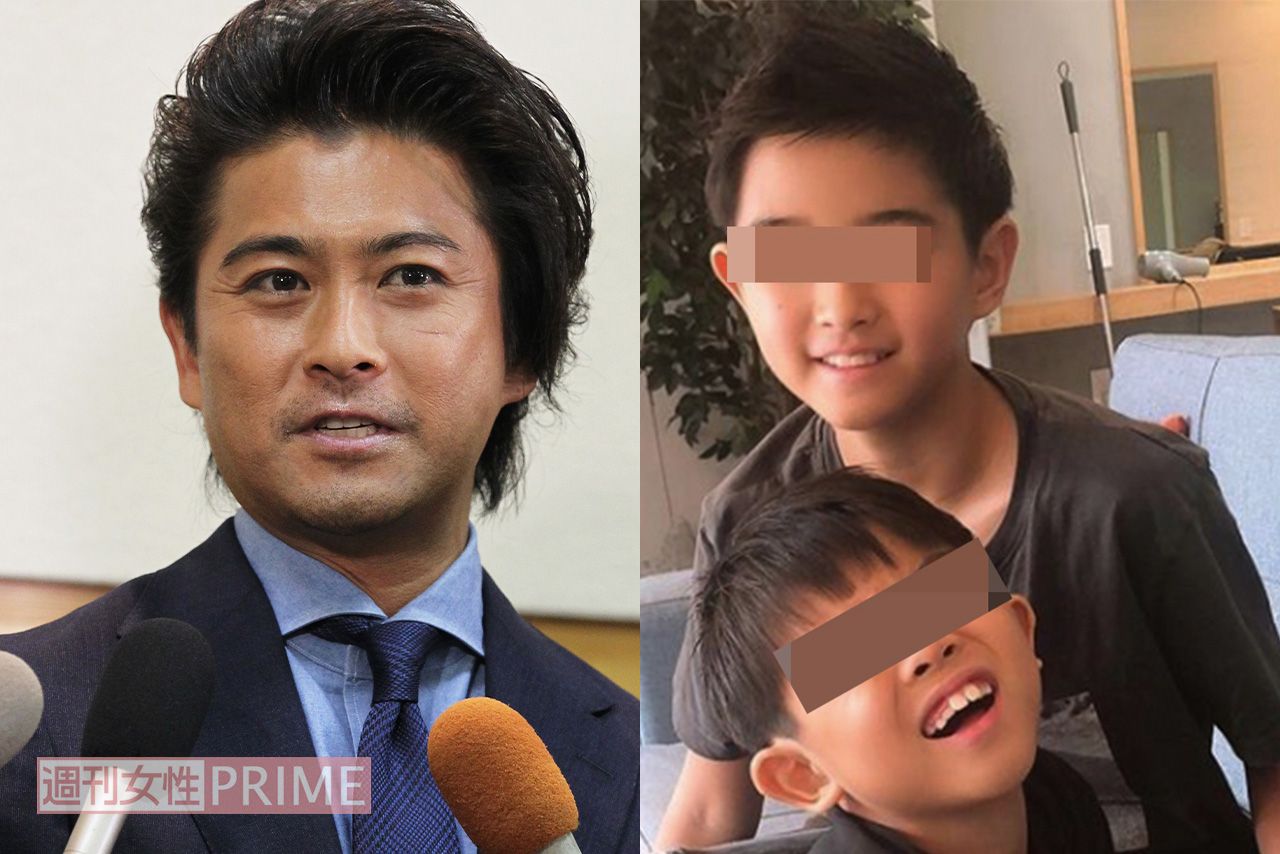 山口達也と息子（インスタより、一部加工）