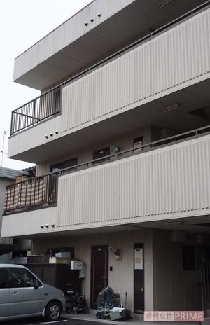 事件現場となったアパート