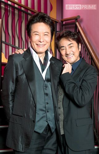鹿賀丈史、市村正親　撮影／佐藤靖彦