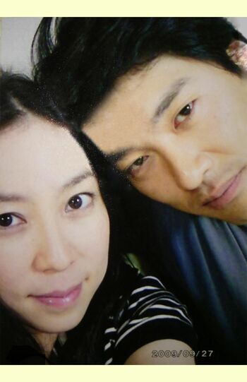 夫妻のツーショット。「これくらいしかない。もっとたくさん撮っておけばよかったなー」と倉田さん