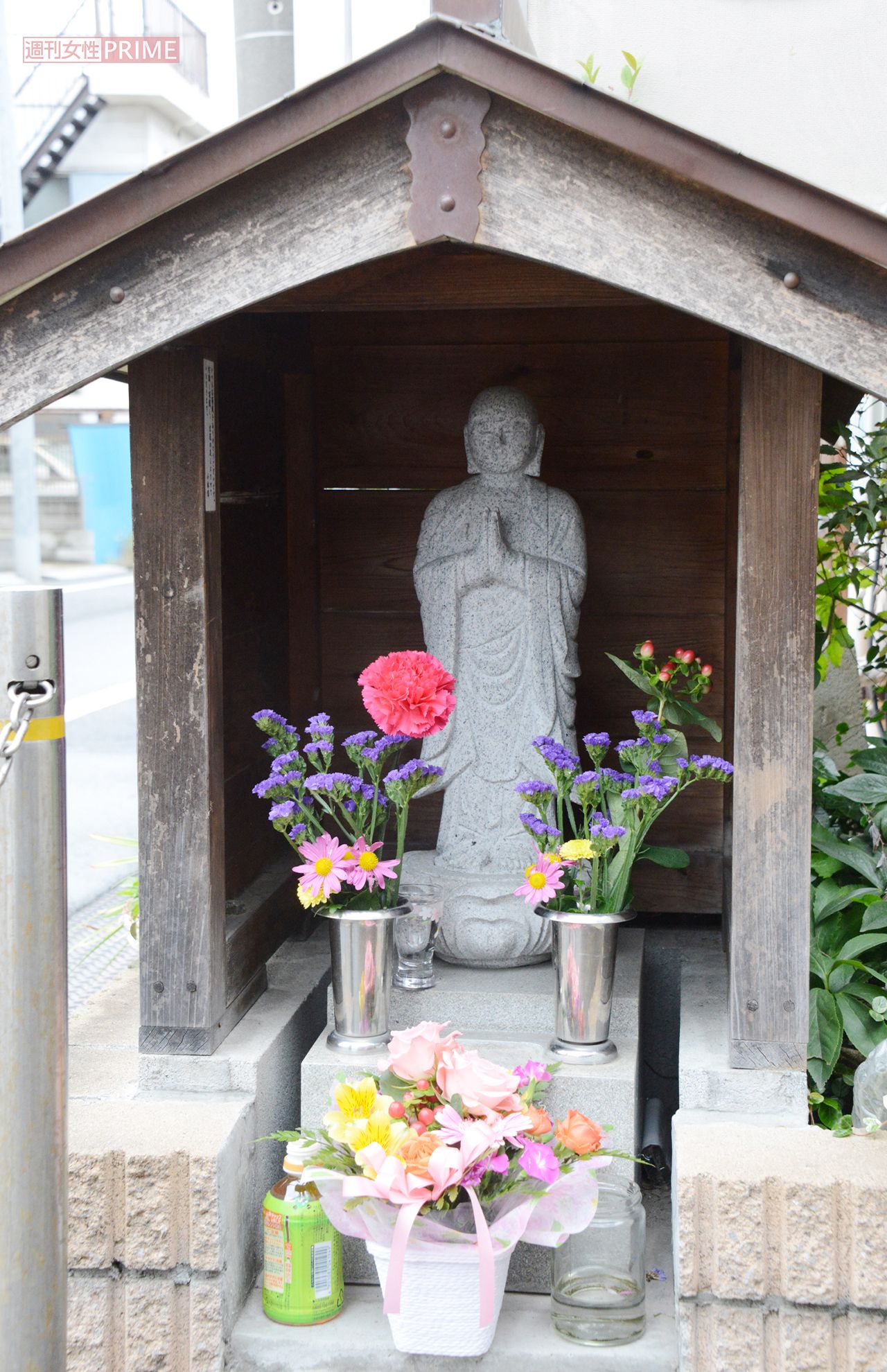 事件現場に作られた「順子地蔵」