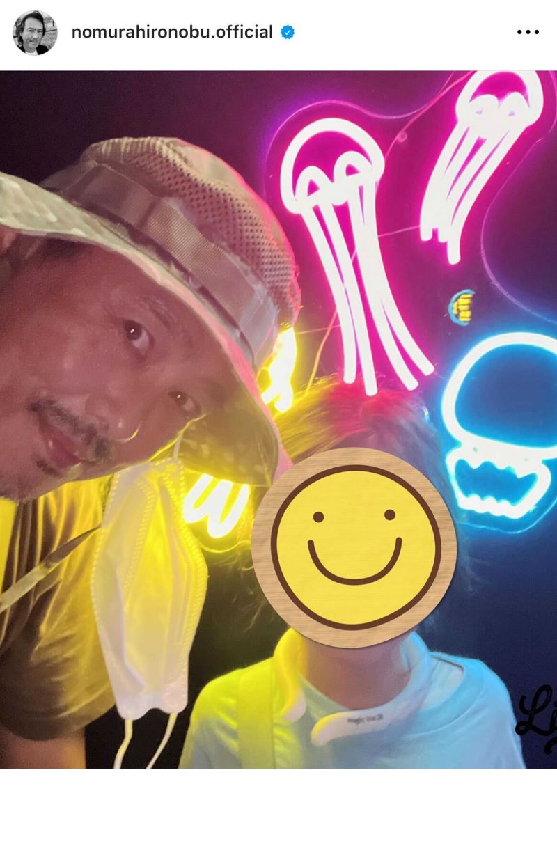 娘とのツーショットをインスタに投稿（野村宏伸のインスタグラムより）