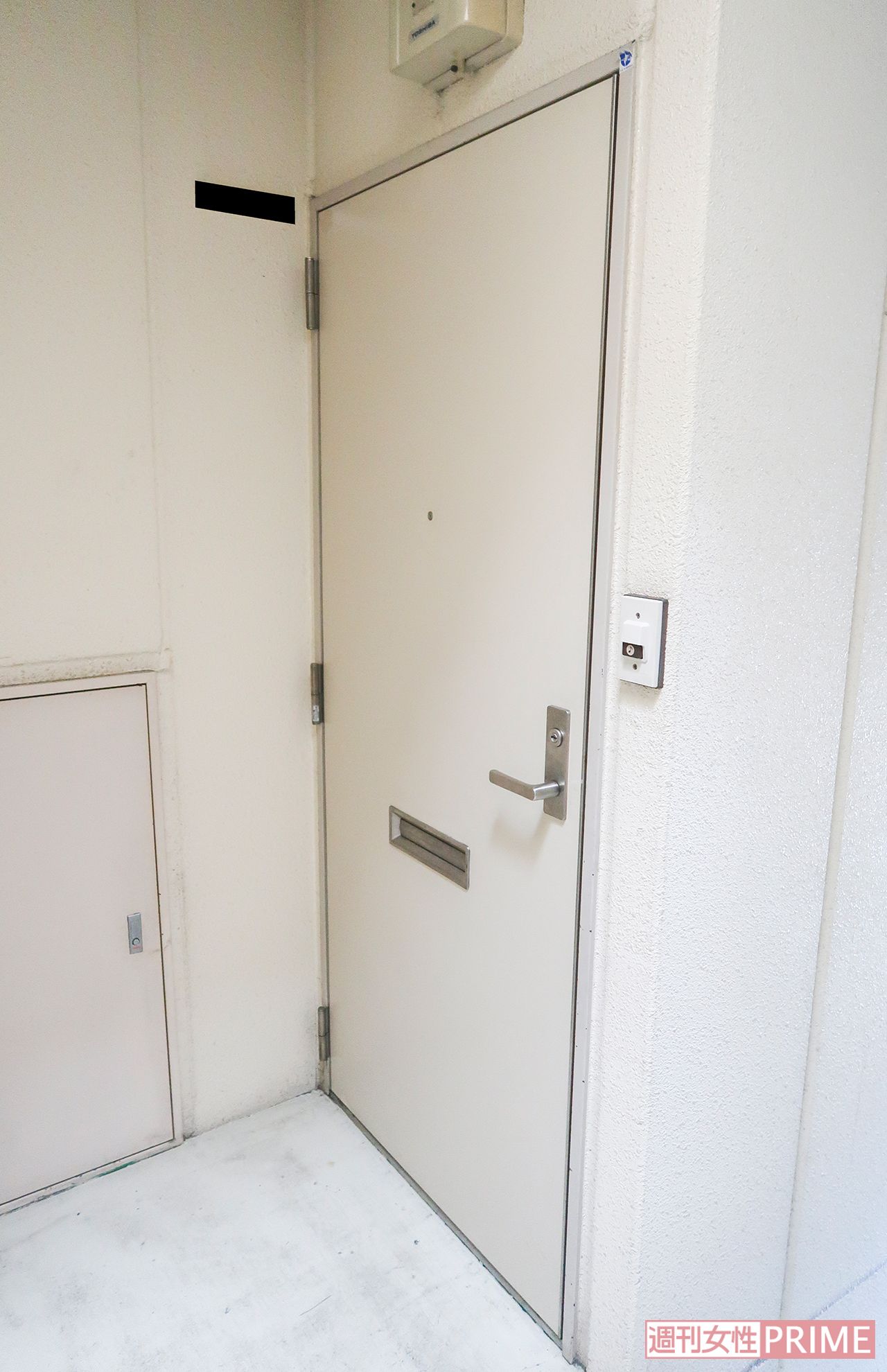 東久留米市内にある容疑者が住むマンションの部屋