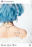 タトゥーの入った背中を投稿した平手友梨奈(本人のインスタグラムより)