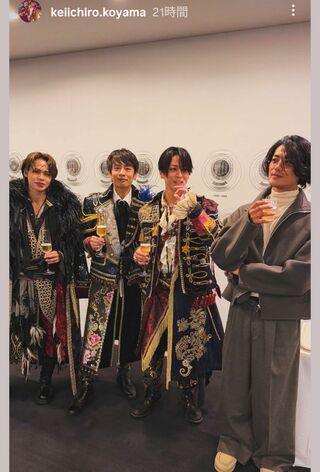 小山慶一郎が撮影したKAT-TUN最後のLIVEのオフショット（小山の公式インスタグラムより）