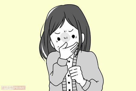 吐き気、嘔吐　イラスト／青井亜衣