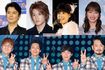 (上段、左から)福山雅治、滝沢秀明、松田聖子、川栄李奈(下段、左から)純烈の酒井一圭、白川裕二郎、後上翔太、小田井涼平
