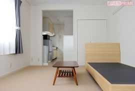 『クロスハウス』の家具・家電付きアパートメントの内装例