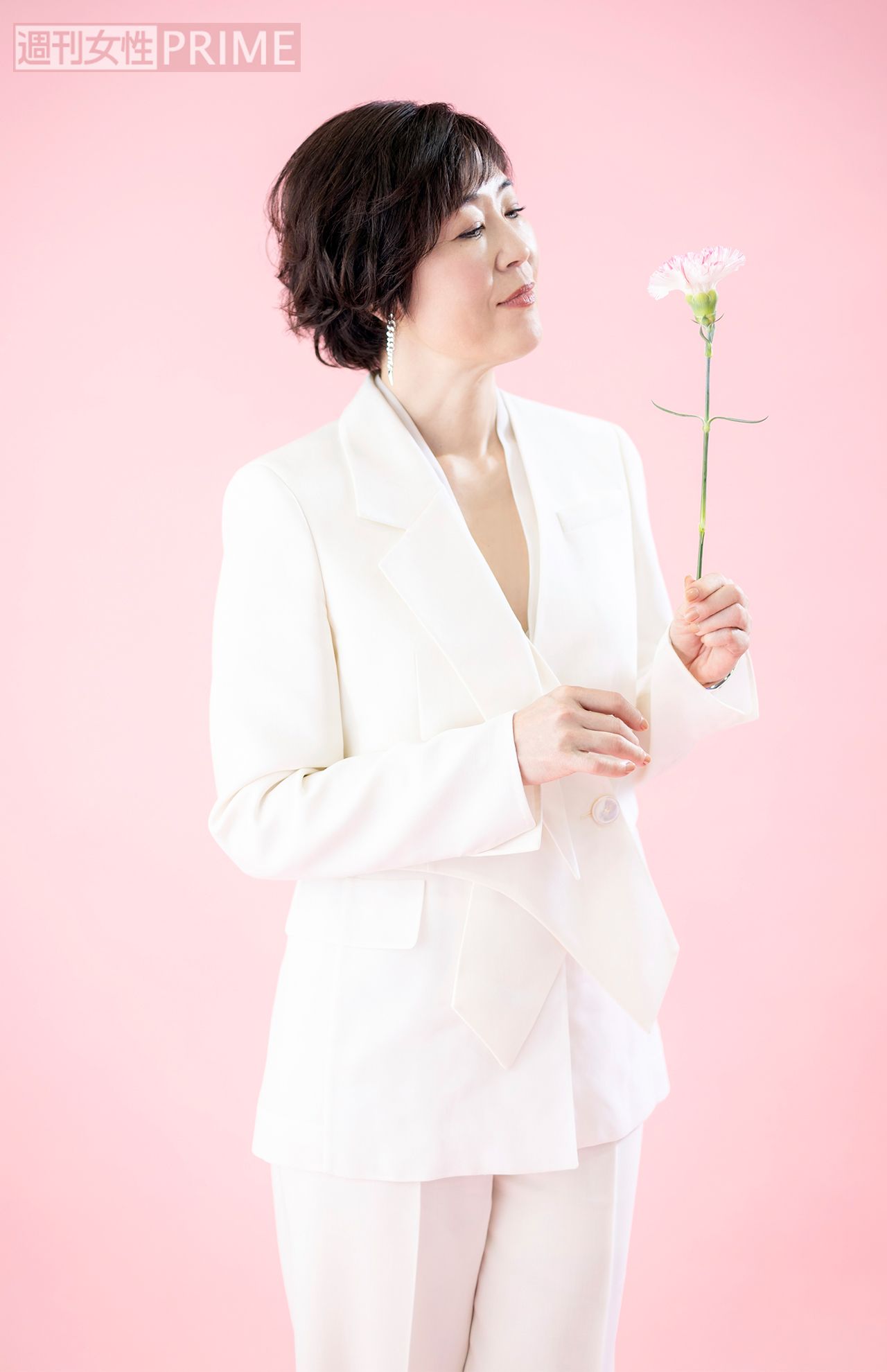 寺島しのぶ　撮影／齋藤周造　ヘアメイク／片桐直樹　スタイリスト／中井綾子（crepe）