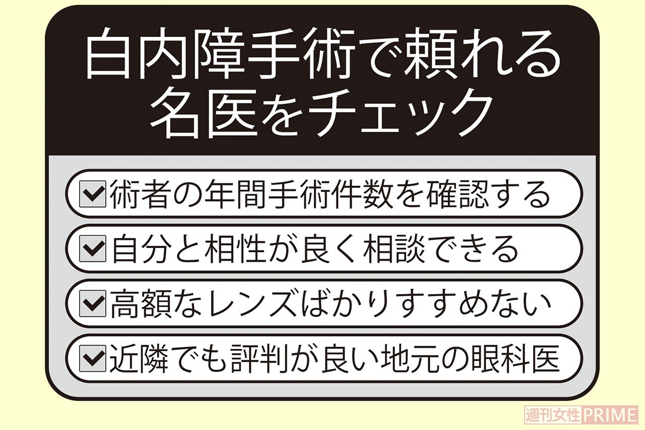 白内障手術で頼れる名医の条件